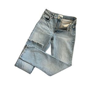 Zara Light Blue Straight Leg Jeans